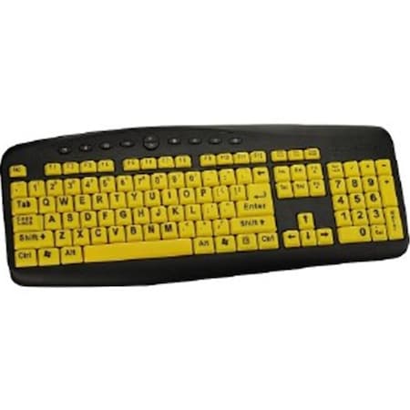 Ergoguys 104 Key High Visibility Soft Touch Wired Keyboard ER306991